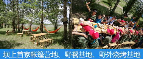 壩上首家?guī)づ駹I地、野餐基地、野外燒烤基地